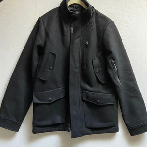 Zara Man wool blend zip button up jacket coat Sz L